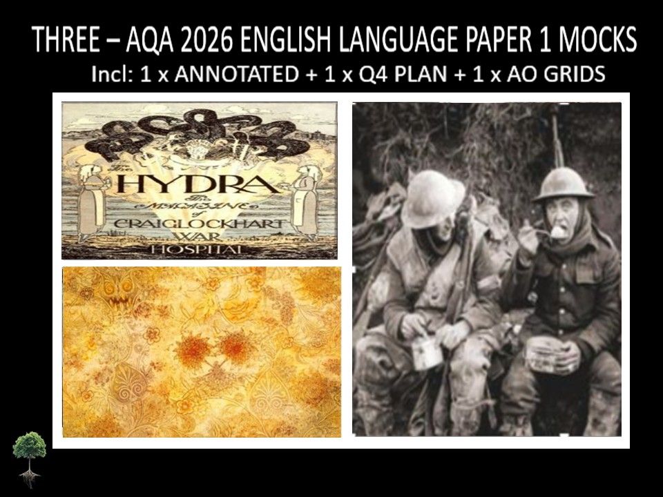THREE - AQA PAPER 1 | 2026 FULL MOCKS | ANNOTATED | Q4 PLAN | AO GRIDS