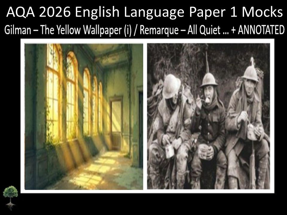 Two AQA 2026 English Language Paper 1 Mocks | ANNOTATED