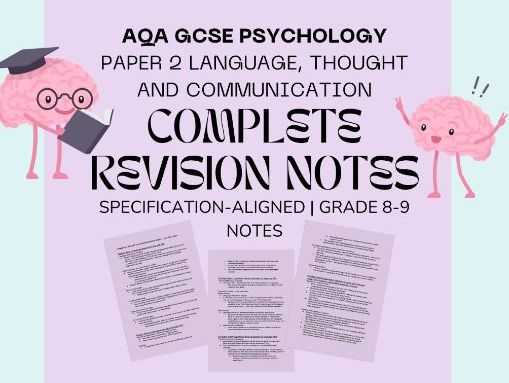 AQA GCSE Psychology – Language, Thought and Communication Revision Notes