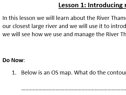KS3 River landscapes