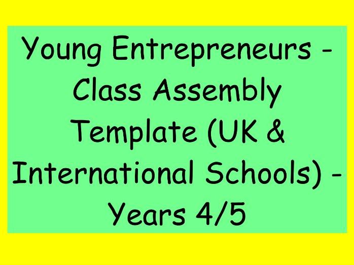 Premium Class Assembly – Young Entrepreneurs (Years 4–5)