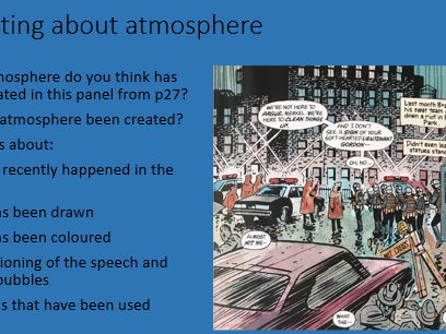 scheme of work on Batman: Year One by Miller and Mazzucelli