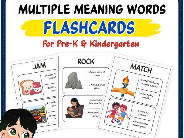 Multiple Meaning Words Flashcards | Vocabulary & Word Meaning Cards | KS1 English