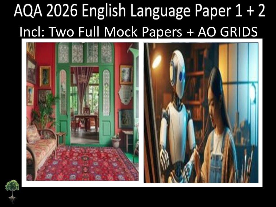 AQA 2026 English Language Paper 1 + 2 Mocks | AO GRIDS