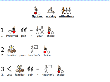 Working with others support