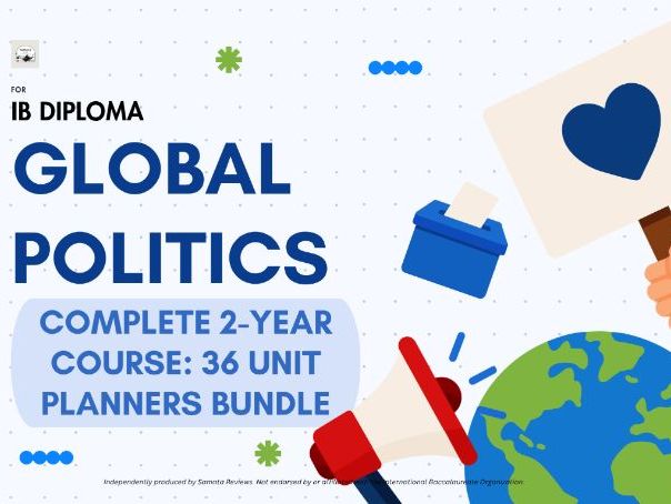 IB DP Global Politics — Complete 2-year Course Plan in 36 Unit Planners Bundle | FA2026 | SL & HL