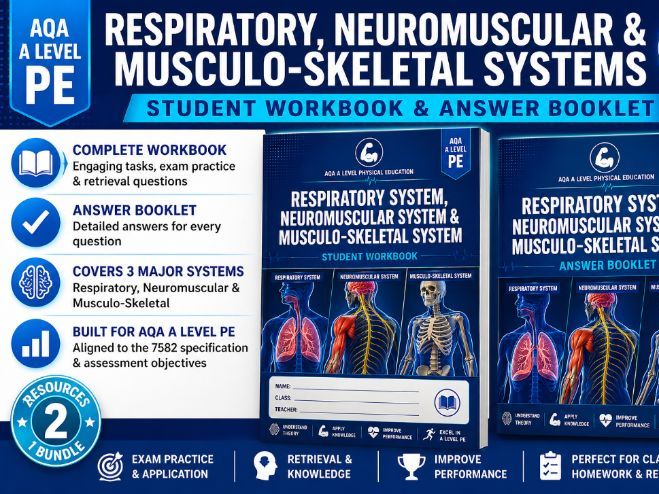 AQA A Level PE – Resp, Neuro & Musculo-Skeletal Systems Workbook & Answer Booklet