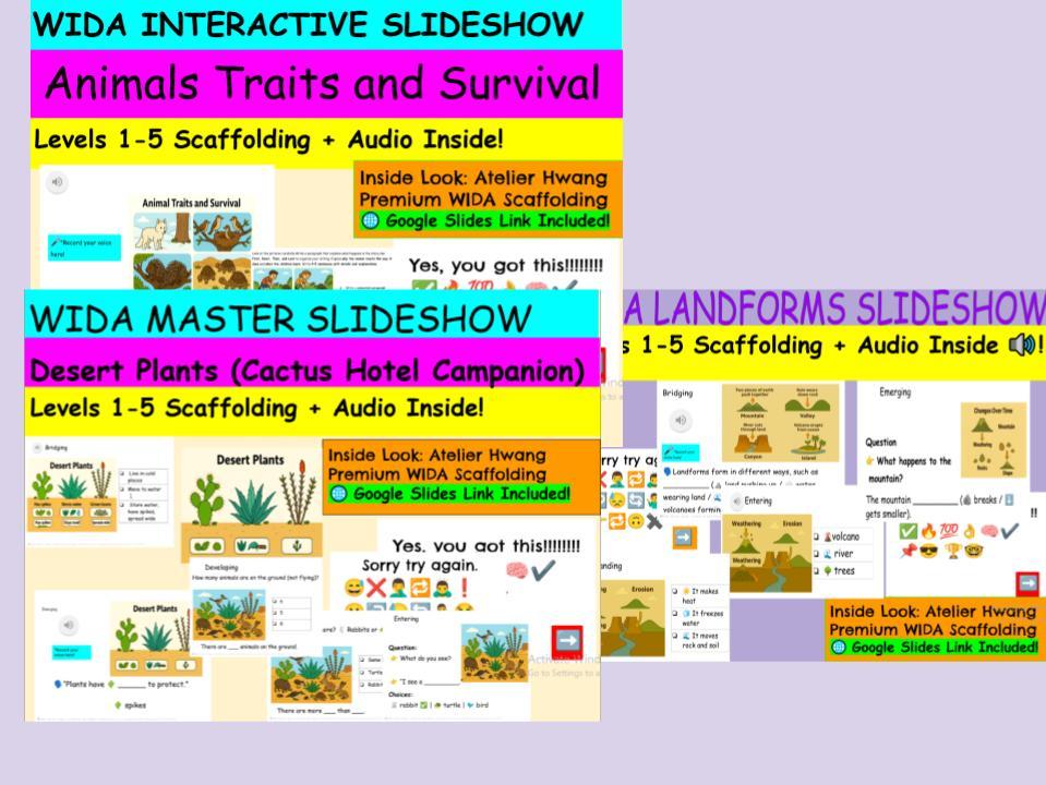 WIDA Grades 2-3 Interactive ELD Mega Bundle - ELL Speaking, Writing & Vocabulary