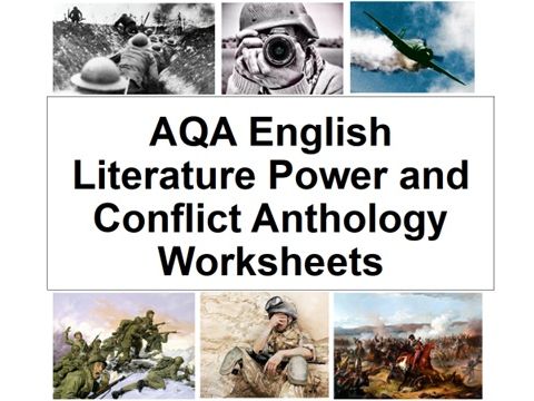 AQA English Literature Power and Conflict Anthology Worksheets