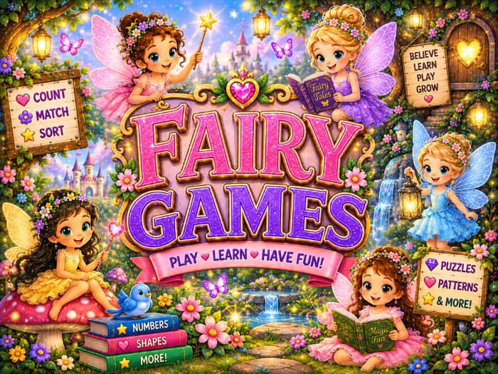 Fairy Math Games & Centers Numbers 1–20 | Counting & Number Sense Activities | Preschool–Grade 1