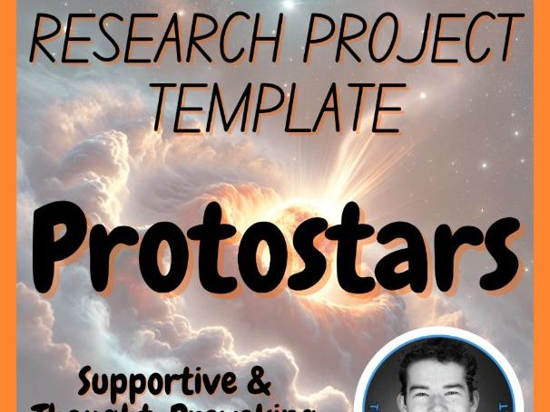 Protostars | Space Science Research Project Template | Digital + Print