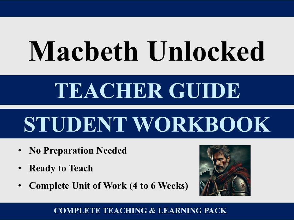Macbeth Unlocked: Full 4–6 Week Teaching Bundle (Workbook & Teacher Guide)
