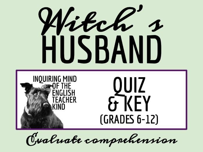 "The Witch's Husband" by Judith Ortiz Cofer Quiz and Answer Key (Short Story)