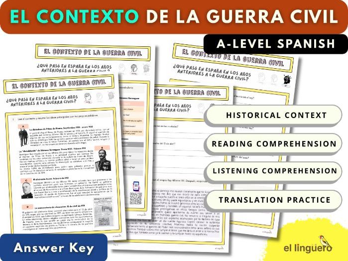 A level Spanish - la Guerra Civil (contexto)