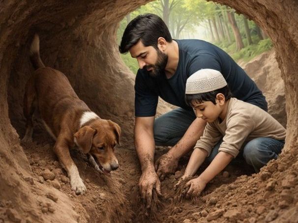 Deen, Dad and the Dog's Den story and comprehension - fully editable