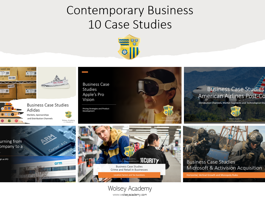 Business Case Studies 10 Lessons Teaching Resources