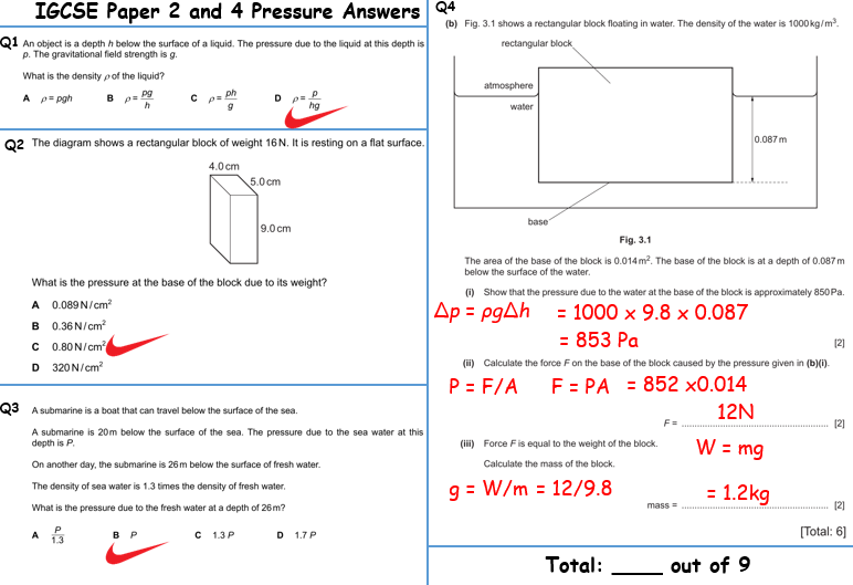 Motion, forces and energy (P1) for IGCSE CIE Physics (0625) Part 2