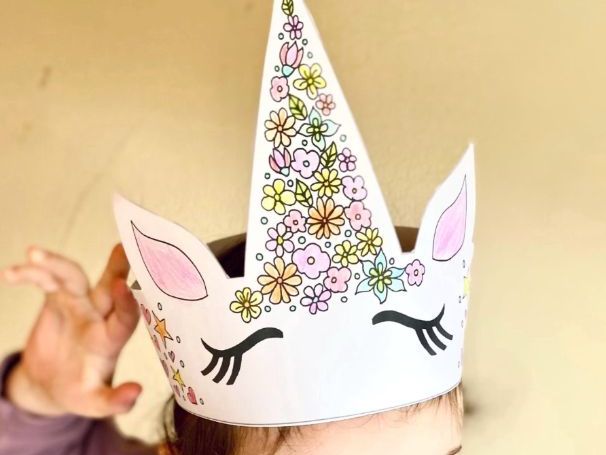Unicorn Crown Craft Activity