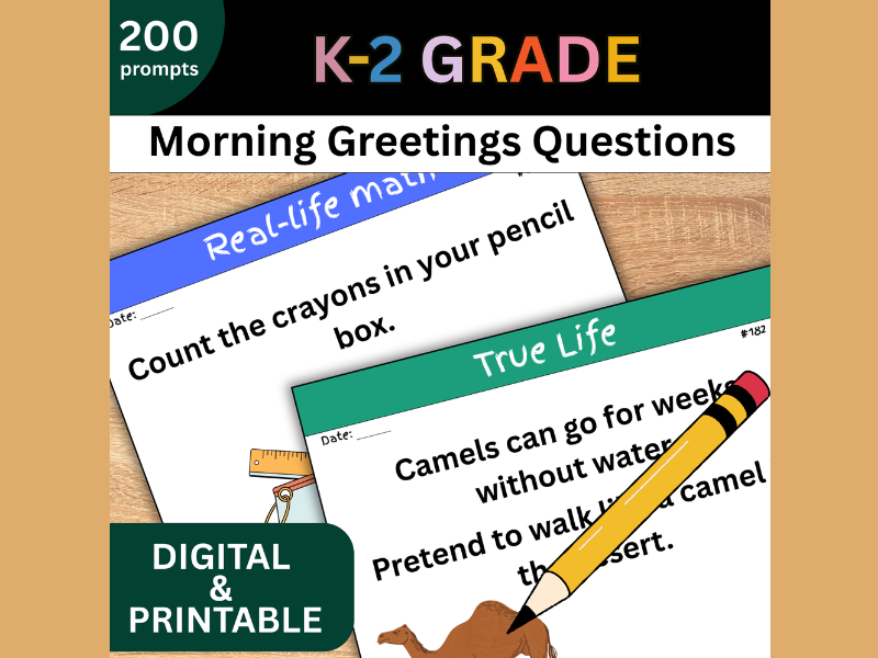 Kindergarten Morning Meeting Slides