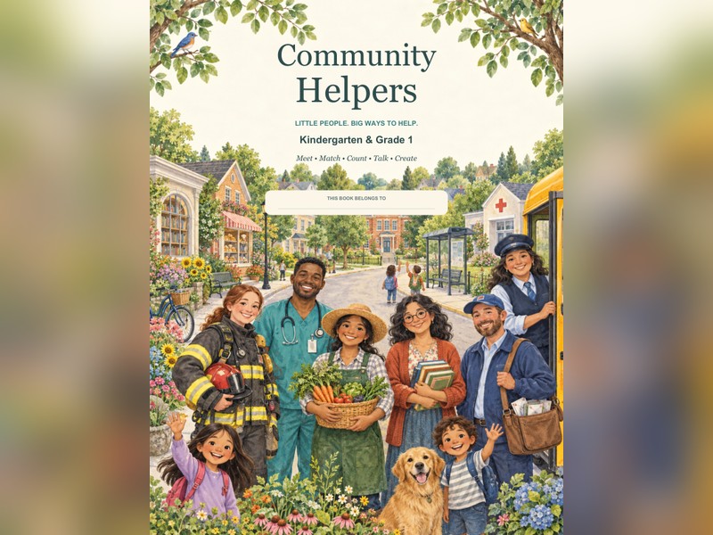 Community Helpers Unit Kindergarten and Grade 1