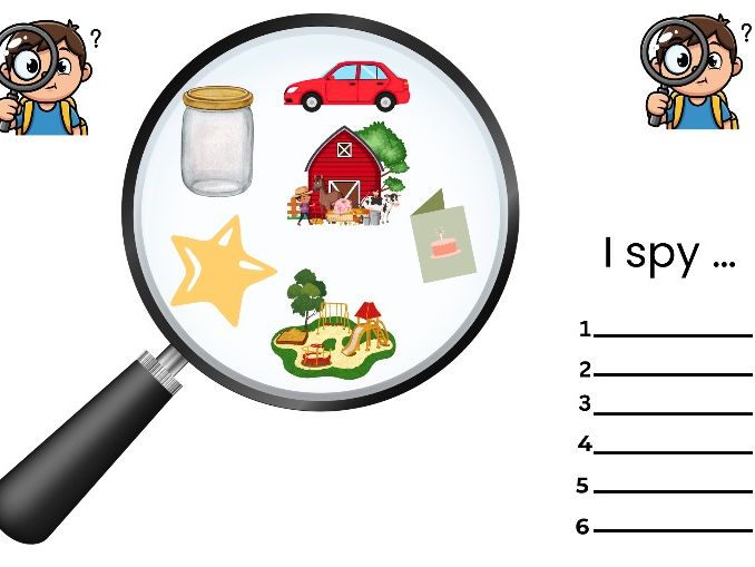 I Spy ‘ar’ Sound – Phonics Worksheet