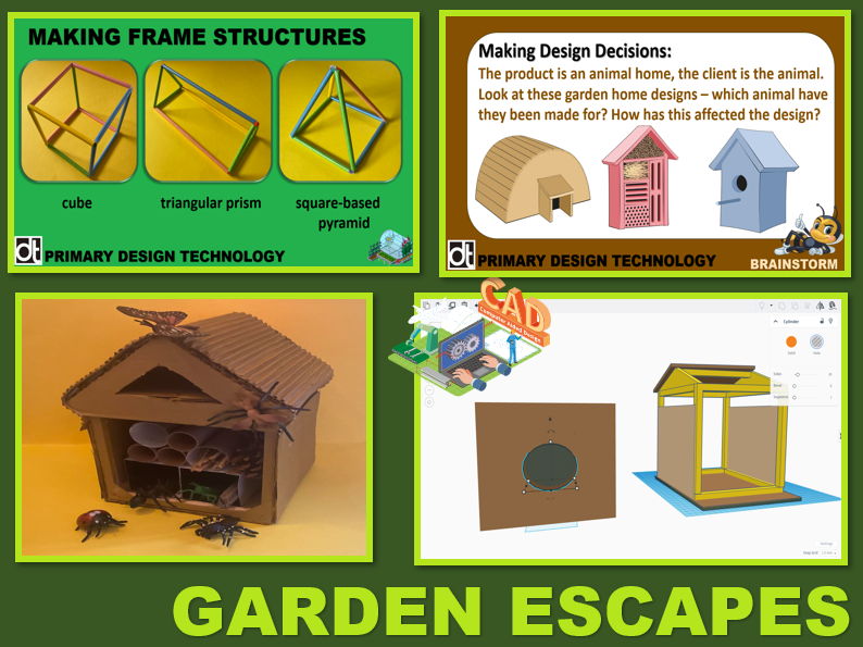 Design Technology - Garden Escapes (Lower Key Stage 2) Non CAD Version