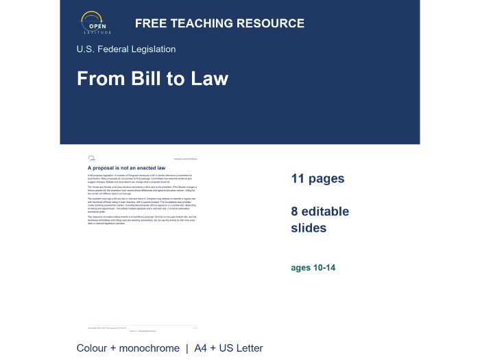 U.S. Government: From Bill to Law