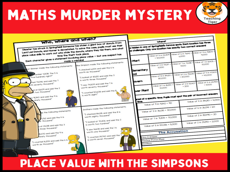 Place Value Murder Mystery | Maths Problem-Solving for KS2 & KS3 (Simpsons Theme)
