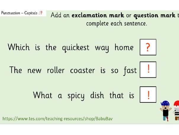KS1 Punctuation and Grammar Revision (2022 SPaG Paper 2)
