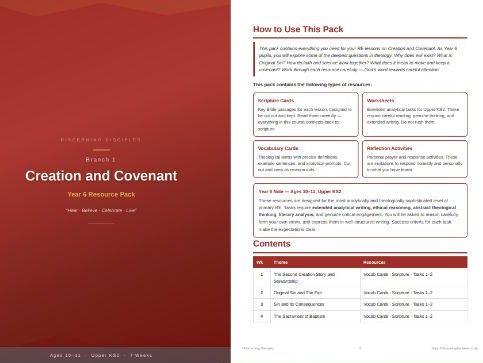 Full Resource Pack Year 6 RE/Creation and Covenant/Branch 1