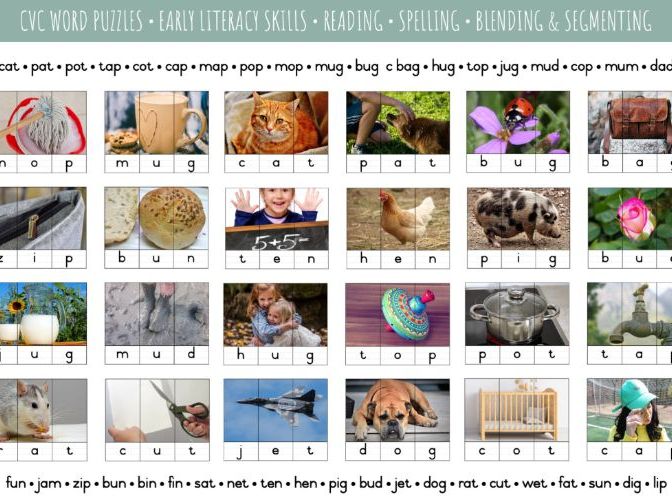 3 Letter CVC word puzzles