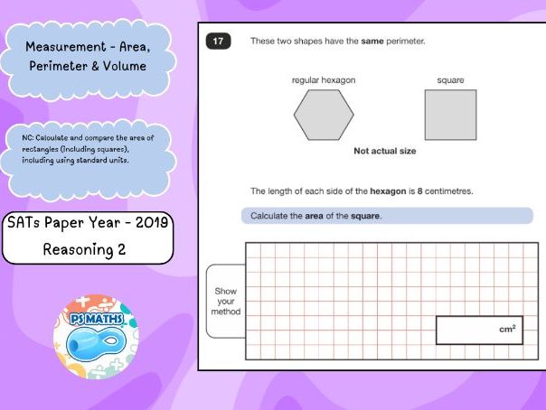 Year 6 SATs 2027 – Area, Perimeter & Volume - Reasoning Questions by Topic (2016–2026)