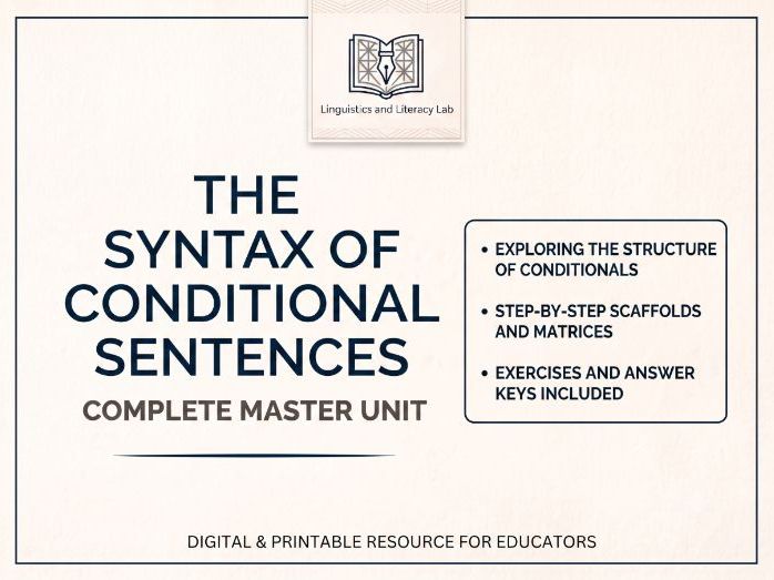 Mastering Conditional Sentences - Complete Grammar Guide & Practice Unit