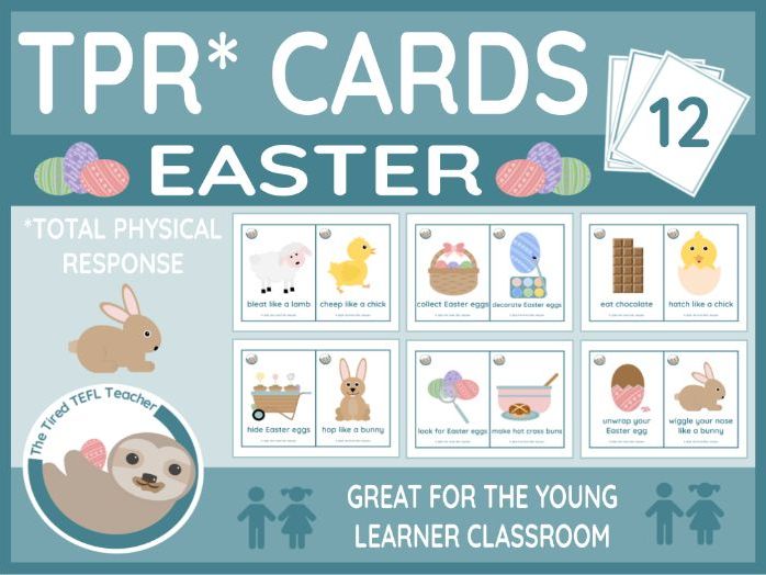 ESL TPR Cards - Easter