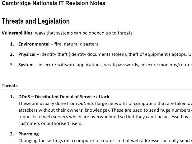 Cambridge Nationals IT Podcasts (LO4) for Revision including printable ...