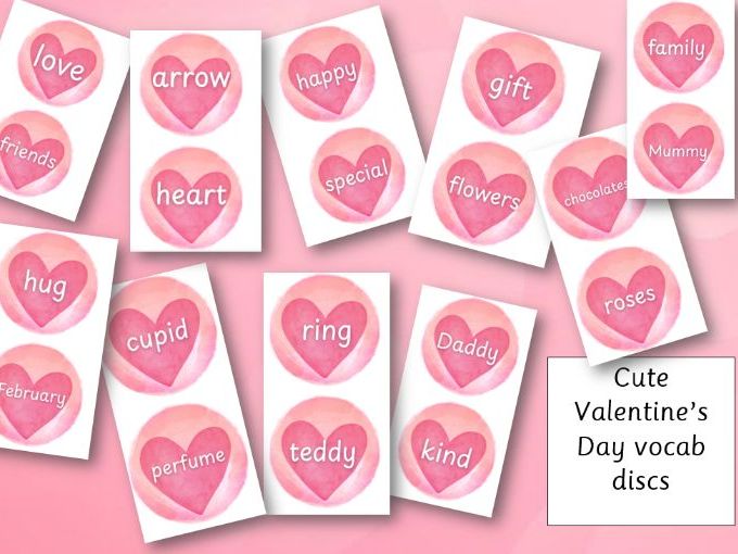 Valentine's Day Vocabulary Discs