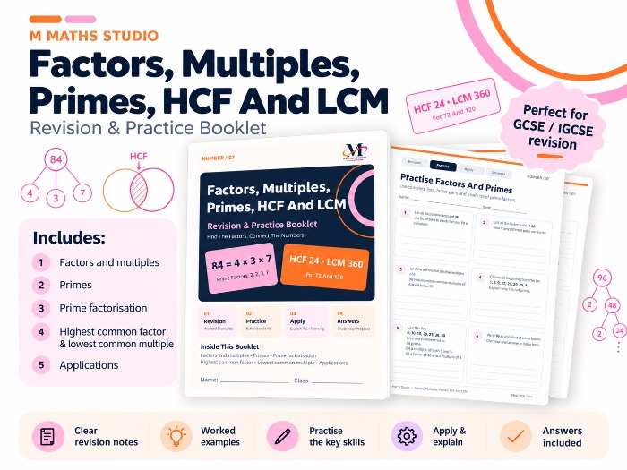 Factors, Multiples & Primes | Revision Booklet