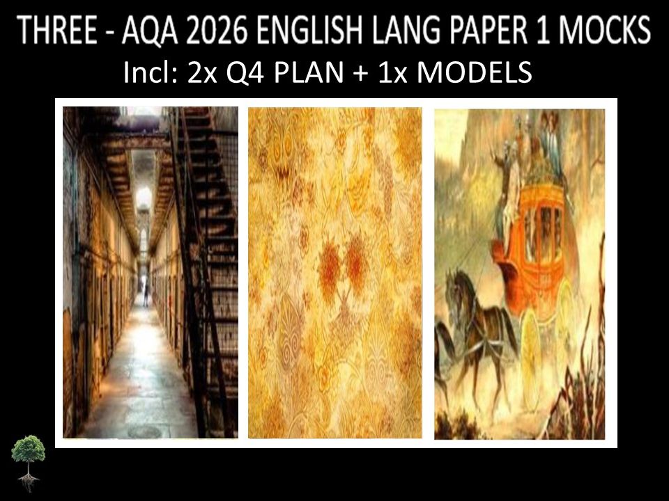 THREE - AQA PAPER 1 | 2026 FULL MOCKS | Q4 PLAN | MODELS