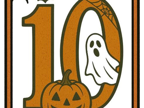 Vintage Halloween Border Frame 4x6 | Spooky Playing Card Template | Printable Halloween Digital Down