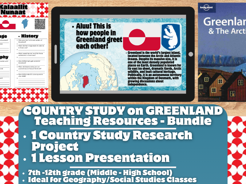Country Study Teaching Resources - Greenland - Social Studies + Geography