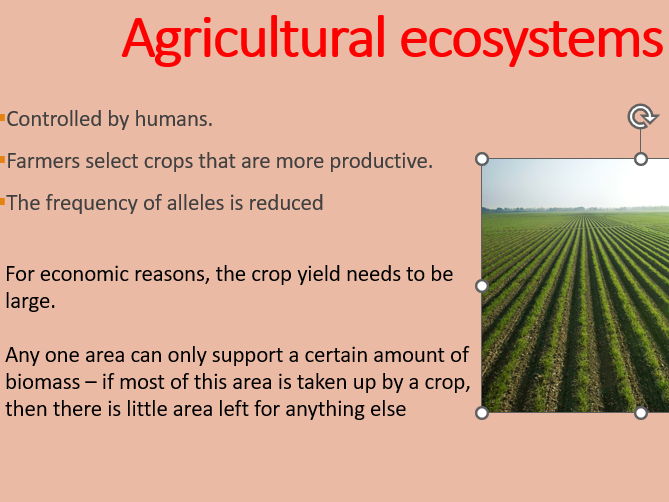 AQA A level Biology Topic 4. Species diversity and Human activity (3.4.6)