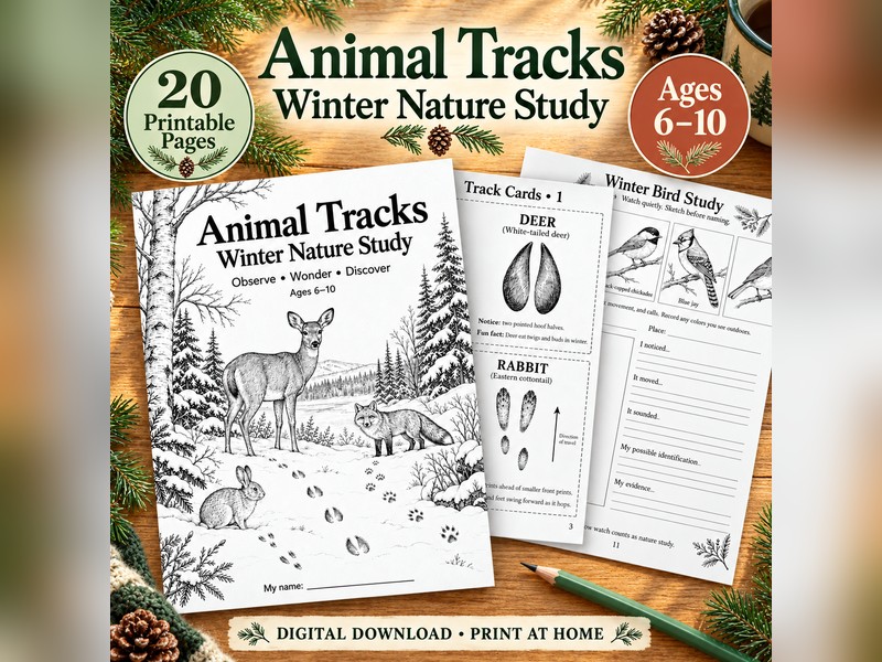 Animal Tracks - Winter Nature Study