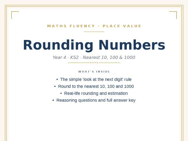 Rounding Numbers to 10, 100 and 1000