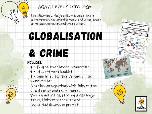 AQA A level Sociology - Crime and Deviance - Globalisation & Crime