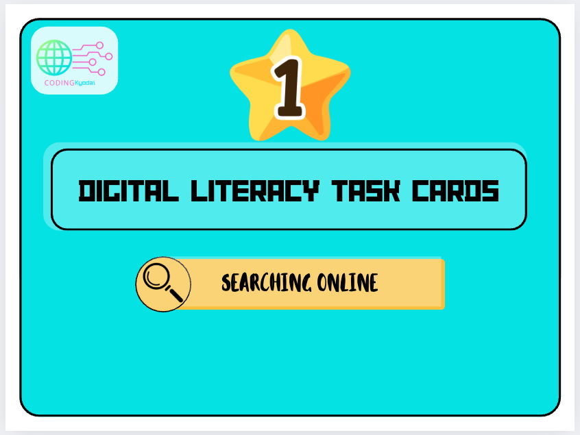 FREE Sample! Digital Literacy Task Cards – Theme 1: Searching Online
