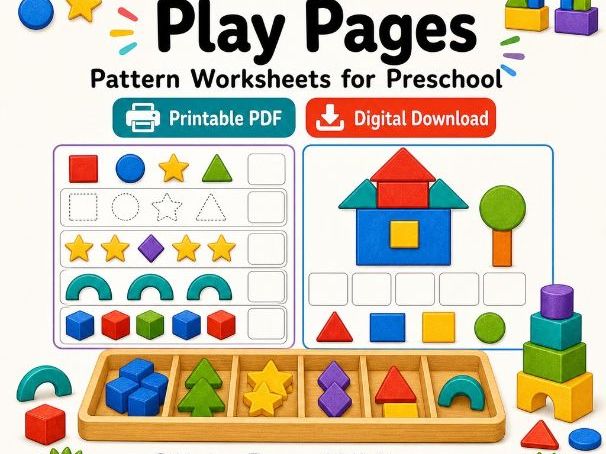 Pattern Block Play Pages