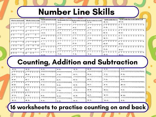 Number Lines - Counting, Addition, Subtraction