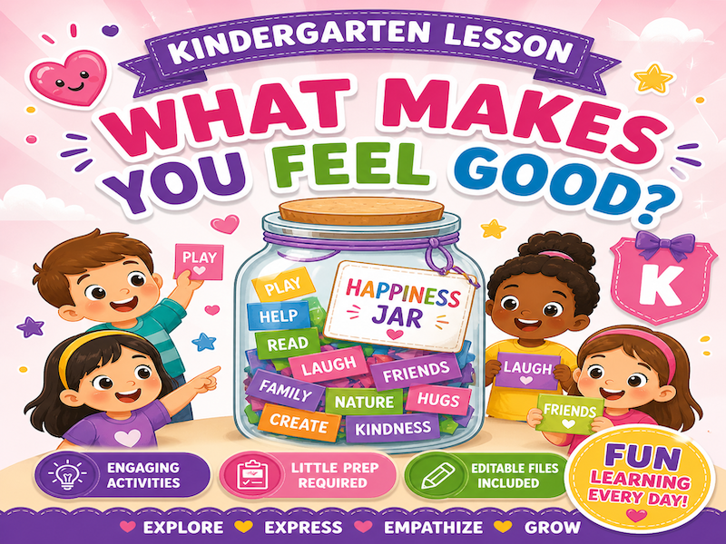 Things That Make Us Feel Good – Primary PSHE Lesson on Happiness, Gratitude, and Mindfulness