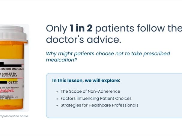 Adherence to medical advice Types of non- adherence and reasons why patients do not adhere