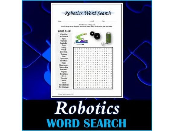 Robotics Word Search Puzzle